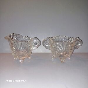 Cambridge Caprice Clear (Stem 300) Mini Cream & Mini Open Sugar Set